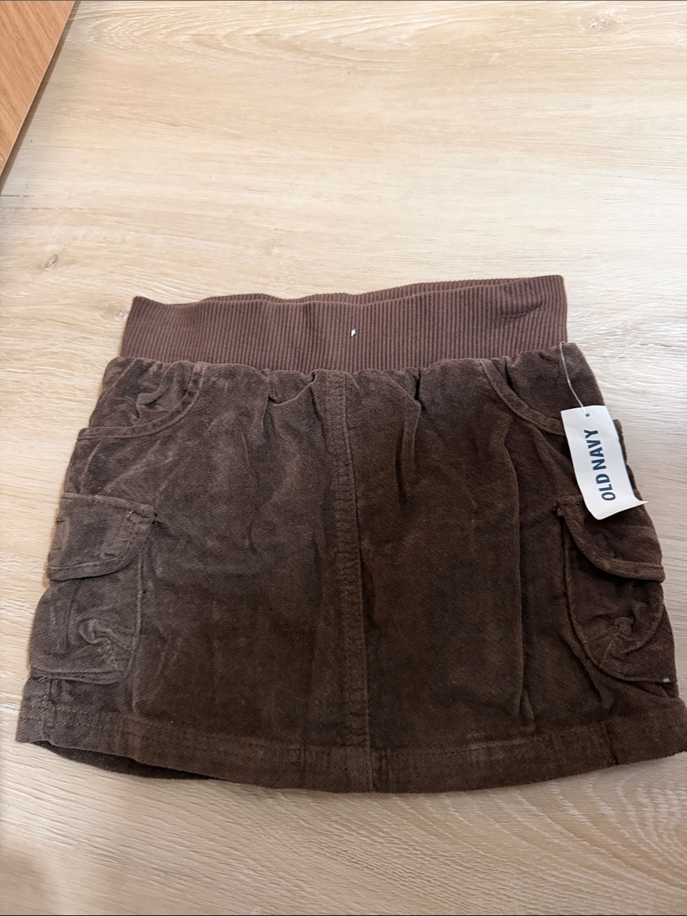Old Navy Brown Corduroy Pocket Skirt